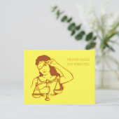 それでも彼女は断固として続けた ポストカード (スタンド正面)