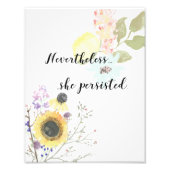 それでも彼女は書道引用文を続けた フォトプリント            (正面)