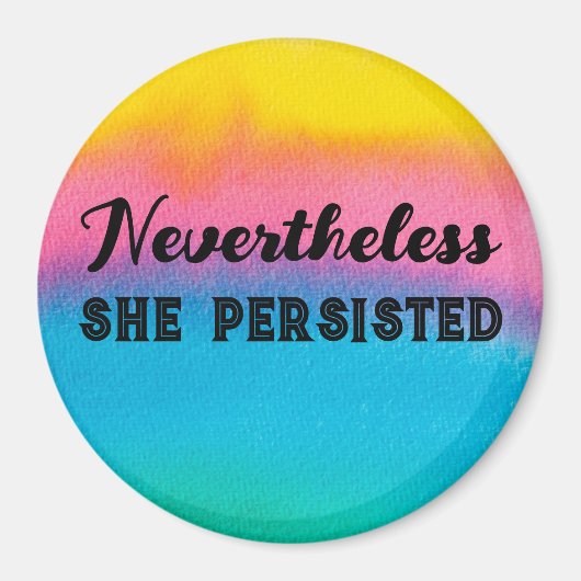 それでも彼女は水色の虹を持続した マグネット (正面)