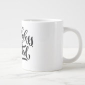 それでも彼女は立ち上がった 手描きマグカップ ジャンボコーヒーマグカップ (右)