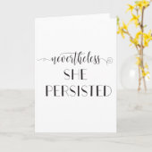 それでも彼女は粘り強い引用文 カード (黄色い花)