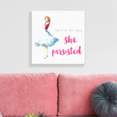 それでも彼女は素晴らしい娘を続けた キャンバスプリント (インサイチュ (リビング))