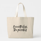 それでも彼女は黒い服を着た ラージトートバッグ (裏面)