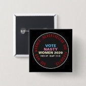 それでも彼女は2020年キャンペーンのボタンを押し続けた 缶バッジ (正面&裏面)