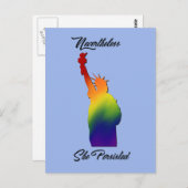 それでも彼女はLGBTのはがきを我慢した ポストカード (正面/裏面)