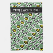 それでテニス転がのタオル |スポーツテーマ キッチンタオル (縦)