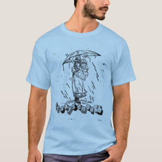 それで十分–雨の中の母と娘 感動のデザイン Tシャツ