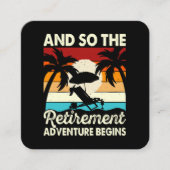 それで引退の冒険が始まる スクエア名刺 (正面)