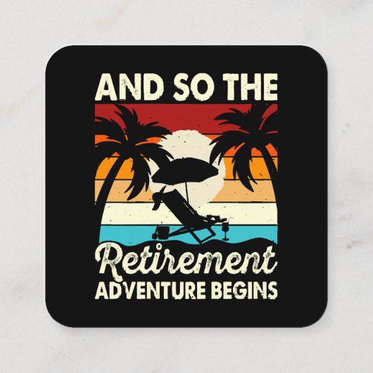 それで引退の冒険が始まる スクエア名刺 (裏面)