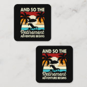 それで引退の冒険が始まる スクエア名刺 (正面/裏面)