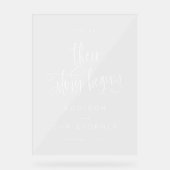 それで彼らの物語は脚本の結婚歓迎を始める アクリルサイン (正面)