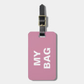 それで書かれる「私のバッグ」が付いているおもしろいな荷物のラベル ラゲッジタグ (正面縦)
