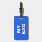 それで書かれる「私のバッグ」が付いているおもしろいな荷物のラベル ラゲッジタグ (正面縦)