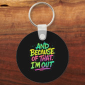 それで落書きP絵を描おもしろいだ キーホルダー (正面)