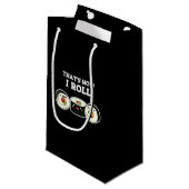 それで転がすしプンおもしろいダークBG スモールペーパーバッグ (正面アングル)