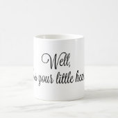 それで、あなたの小さいハート11OZのマグを賛美して下さい コーヒーマグカップ (中央)