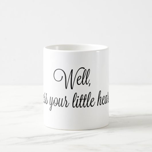 それで、あなたの小さいハート11OZのマグを賛美して下さい コーヒーマグカップ (中央)