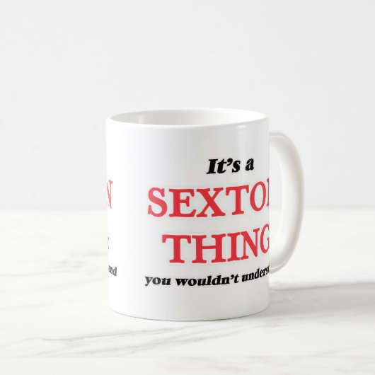 それとセクストンのこと、あなたには分からない コーヒーマグカップ (正面右)