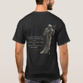 それなら私たちは夜中に一度も寝なければならない Tシャツ (裏面)