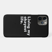 それなりに楽しい人生を送ってる。面白い基本的なテキストデザイン Case-Mate iPhoneケース (裏面(横))