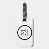 それにあなたは付けて下さい! パーソナライズなモノグラムの荷物のラベル ラゲッジタグ (裏面縦)