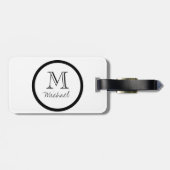 それにあなたは付けて下さい! パーソナライズなモノグラムの荷物のラベル ラゲッジタグ (裏面横)