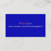 "それにあなた専有物を"プロフィールカードして下さい 名刺 (裏面)