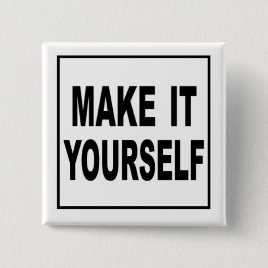 それにあなた自身カスタムなボタンピンをして下さい 缶バッジ (正面)