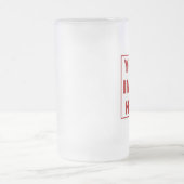 それにあなた自身曇らされたガラスのマグをして下さい フロストグラスビールジョッキ (中央)