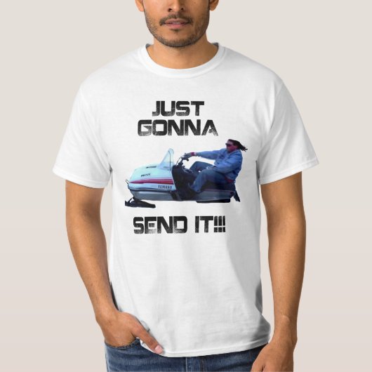 それにおもしろいなラリーを送ることをちょうどEnticerのTシャツ行きます Tシャツ (正面)