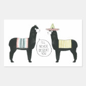 それについて話そう |私はあなたを見捨てない 長方形シール (正面)