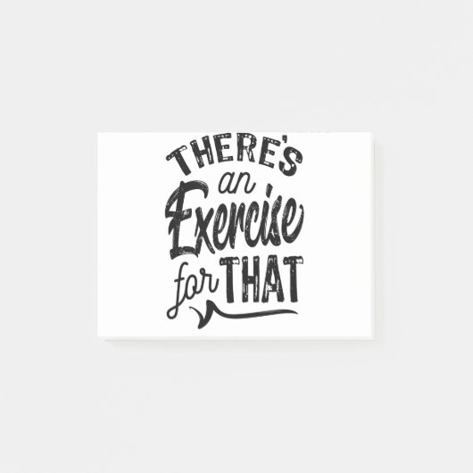 それにはエクササイズがある ポストイット (正面)