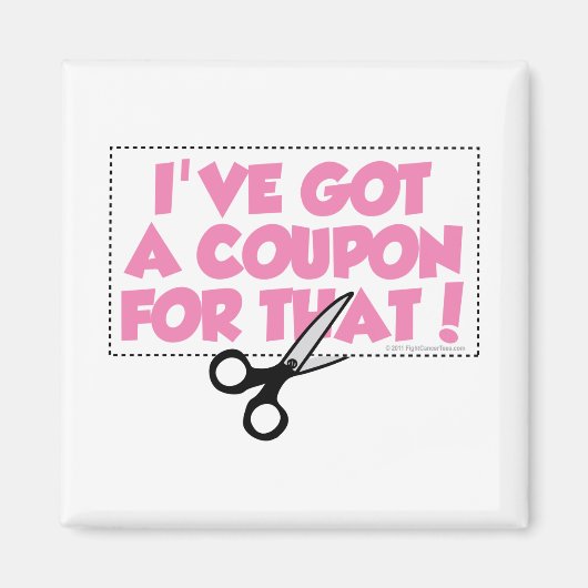 それには得クーポンがある マグネット (正面)