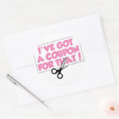 それには得クーポンがある ラウンドシール (封筒)