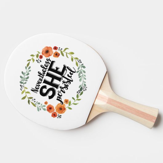 それにもかかわらずおもしろい彼女はかわいいヴィンテージのミーム主張しました 卓球ラケット (横)