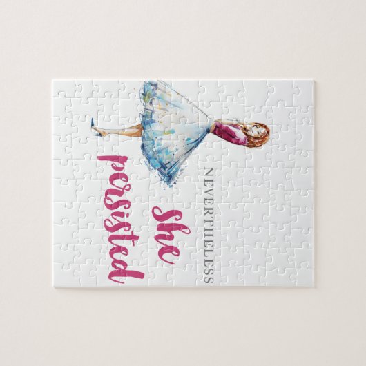 それにもかかわらず彼女はすばらしいGal主張しました ジグソーパズル (横)