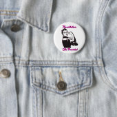 それにもかかわらず彼女はボタンRosieのリベッター主張しました 缶バッジ (インサイチュ)