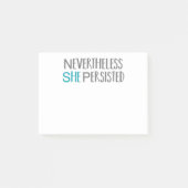 それにもかかわらず彼女はポスト・イットあります主張しました ポストイット (正面)