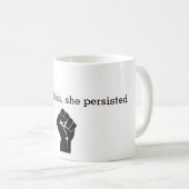 それにもかかわらず彼女はマグ主張しました コーヒーマグカップ (正面右)