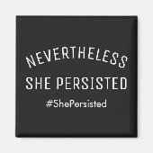 それにもかかわらず彼女はモダン黒くはっきりしたしつづける マグネット (正面)