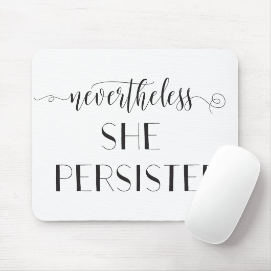 それにもかかわらず彼女は引用文主張しました マウスパッド (マウス)