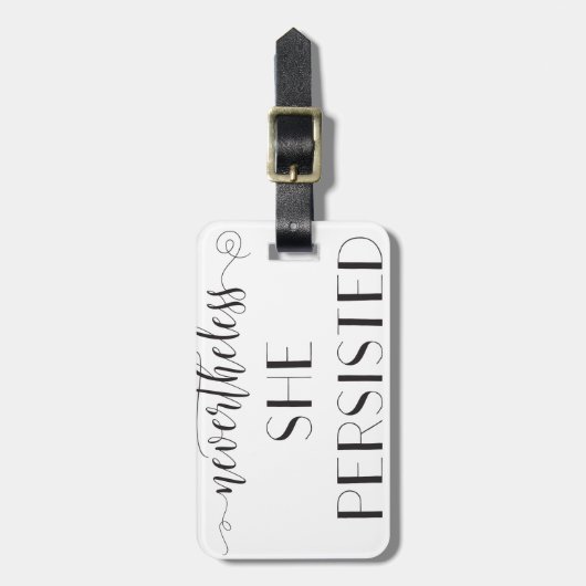 それにもかかわらず彼女は引用文主張しました ラゲッジタグ (正面縦)