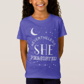 それにもかかわらず、彼女はティー-エリザベス女の子の主張しました Tシャツ (正面)