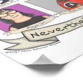 それにもかかわらず、彼女はポスターを張り続けた ポスター (角)