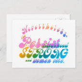 それにもかかわらず、彼女は主張しました ポストカード (正面/裏面)