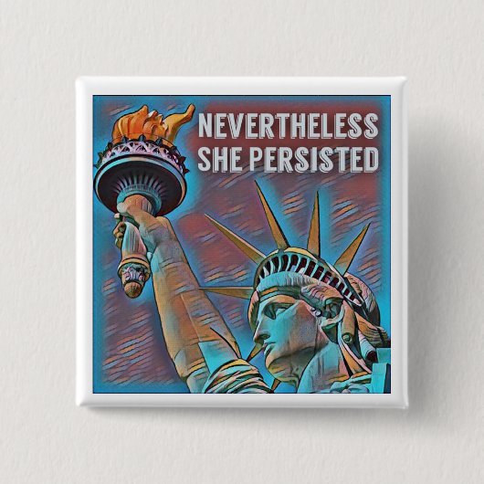 それにもかかわらず、彼女は主張しました 缶バッジ (正面)