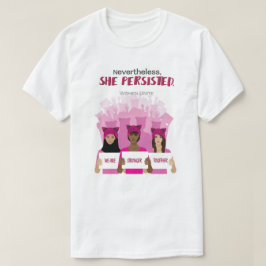 それにもかかわらず、彼女は主張しました Tシャツ