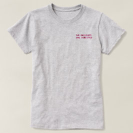それにもかかわらず、彼女は主張しました Tシャツ