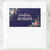 それにもかかわらず、彼女は固執した 長方形シール (バッグ)