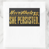 それにもかかわらず、彼女は固執した 長方形シール (バッグ)